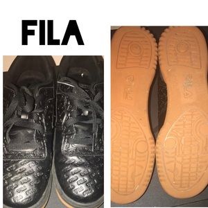Men’s Fila Original Small Logos Black/Gum